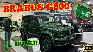 BRABUS G800 MEAN GREEN! FASTEST TANK OR HULK ON WHEELS?! 800HP CARBON MONSTER | Essen Motorshow