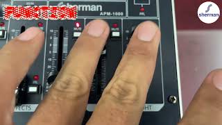 !NEW! Review Power Mixer 8 C.H (Sherman APM-1000) กำลังขับ 500W(rms)