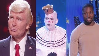 Results Quarter Finals - Preacher Lawson Singing Trump Puddles Pity Party America's Got Talent 2017