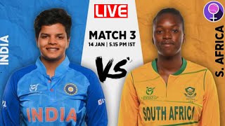 Match 3: India U19 v South Africa U19 | U19 Women's World Cup 2023