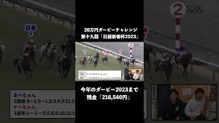 最後の直線に全てをかける2人【日経新春杯2023】【20万ダービーチャレンジ第十九話】