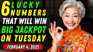 6 LUCKY NUMBERS to Hit The Jackpot and GET RICH on February 4, 2025 | Law of Attraction