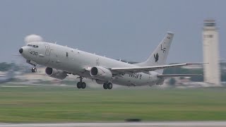 [4K] Boeing P-8 Poseidon(LF430) Kadena AFB Jan. 13, 2016