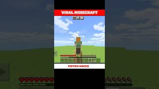 🔥Minecraft tiktok hacks🔥 || #shorts #viral #minecraft1.19 #trending