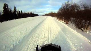 Sledding north of Porcupine Plain testing the new GoPro