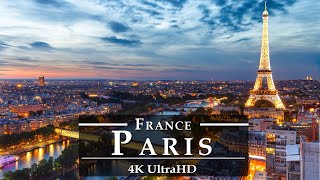 Paris in 4K HD, France 🇫🇷 - by Drone | Paris Skyline at night - vue drone paris 4k, Paris Vlog