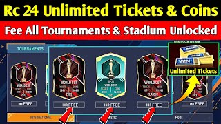 Real Cricket 24 Unlimited Tickets And Unlocked All Tournaments | Rc 24 Unlocked Everything | RC 24