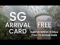 SG Arrival Card – Filling Out Process