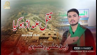 Noha 2018 - Qatal Alamdar Ho Gaya  - Zain Ali Rizvi - Muharram 2018