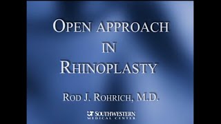 2  Open Approach Rhinoplasty