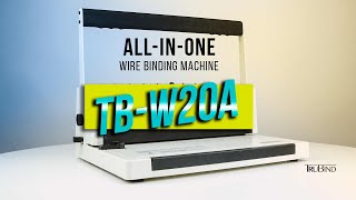 How to use TruBind's TB-W20A Manual Binding Machine - TB-W20A - Quick Start Guide!