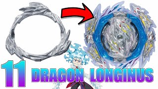 HOW TO MAKE THE 11 DRAGON LONGINUS BEYBLADE | Beyblade Burst Mini Mod