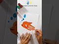 Super Easy Handprint Fish 🐟🐠 | Kids Art Idea | How To Make A Fish - Design Yogi #shorts