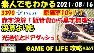 【明日上がる株】3390 INEST！赤字発表！原価率10%！計画以上の決算？販管費が高くどう計算しても期待できない！ドアダッシュじゃなかったら切る！【Money Game】#367