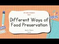 week 1 EPP-HE Food Preservation