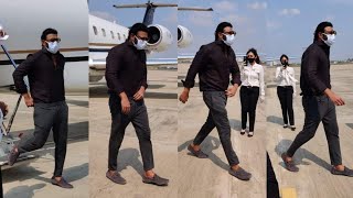 pan India star # prabhas landed at Vijayawada Airport