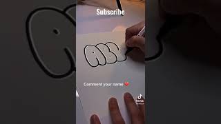 How to write ABBY in Bubble Letters #shorts #fyp #bubbleletters #tutorial