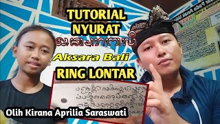 BELAJAR DARI JUARA NYURAT LONTAR AKSARA BALI