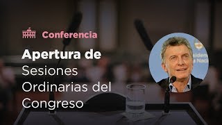 Apertura del 136° período de Sesiones Ordinarias del Congreso de la Nación