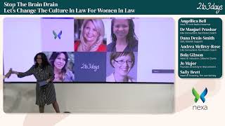 Stop the brain drain - lets change the culture in law for women in law