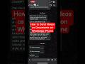 How to Send Videos as Documents on WhatsApp iPhone #shorts