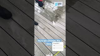 How we cleaned deck​ #deckcleaning #pressurewashing #powerwashing #softwashing @windowwashingpro