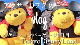 【vlog】アラサーDヲタ女子のバケーションパッケージ/2つのパークをめいっぱい楽しむ3days/3日目TOKYODisneyLand