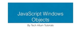 JavaScript Windows Objects, JS Dialog Box, screen objects