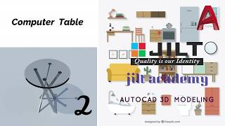 Round Table 3D Model in Autocad 2018 Exercise - 2