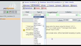 Inserting fields into database tables with phpMyAdmin | FastDot Cloud Hosting