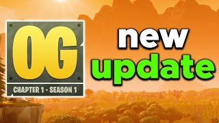 OG Fortnite UPDATE! (New Leaks)