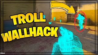 SİLAH SAKLAMBAÇINDA WALL HACK İLE TROLL ! (CS:GO)