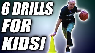 6 BEST Dribbling Drills For Kids! Basketball Drills For Beginners
