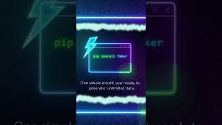 🐍 Generate Fake Data in Python with Faker | Quick Tutorial#Python #Faker #CodingTips #PythonTips#ai