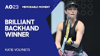 Katie Volynets Hits Brilliant Backhand! | Australian Open 2023