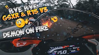 GPX-DEMON vs GSXR & R15 V3 Indo 🏁 Demon on 🔥 Crazy Rider 🤪 Crazy Race 🏍️