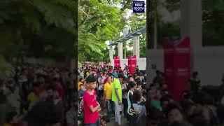 Thousands Of Fans Gathered To Collect India vs Hong Kong Football Match Tickets #shorts
