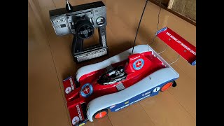 タミヤ カンナムローラ+KO EX-1動作確認 TAMIYA Racing Master mk.1 CAN-AM LOLA KO PROPO EX-1