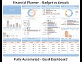 Budget Planner Excel | Financial Budget Planner - Buy from https://premiumexcel.etsy.com