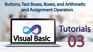 Visual Basic Tutorial 3 Buttons, Text Boxes, Boxes, and Arithmetic and Assignment Operators