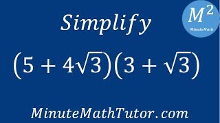 Simplify (5+4√3)(3+√3)