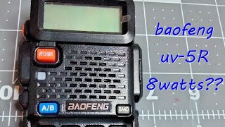 Baofeng uv-5R 8 Watts, prueba de potencia high power