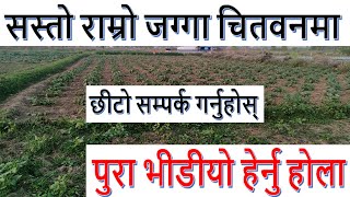 चितवनमा जग्गा बिक्रिमा land for sale in chitwan || ghar jagga karobar nepal || real estate karobar