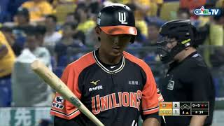 07/19 統一 vs 兄弟 賽後，赫猛生涯首勝18個出局數全紀錄