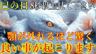 【巳の日】8秒以上見て下さい。顎が外れるほど驚く、良い事が起こります！金運上昇・浄化・厄払い　突然運が開ける開運波動をお受け取り下さい。【2月17日(月)大開運祈願】