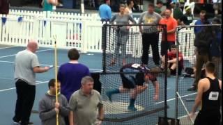 SJO 2015 EIU HS Indoor Invite - SJO Track \u0026 Field Jake Behrens Shotput