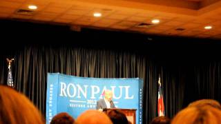 Ron Paul at CSU 2012/Effects of budget cut WWII