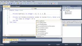 Visual Basic Tutorial 133 Introduction To Try Catch YouTube
