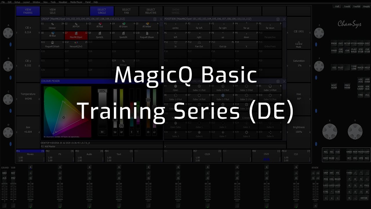 Magicq Basic Training De Einführung Youtube
