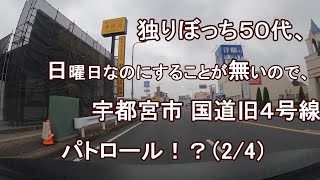 独りぼっち５０代、日曜日なのにすることが無いので、宇都宮市 国道旧４号線 パトロール！？（2/4）